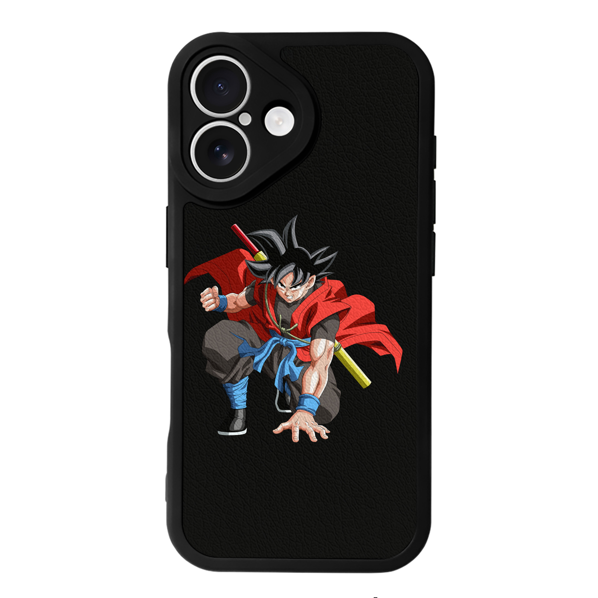 （画像用） ドラゴンボール 孫悟空（そん ごくう）Son Goku カカロット DRAGON BALL Kakarotto 【iPhone 16シリーズ対応】シリコンスマホケース（レザー調） 材質：シリコン